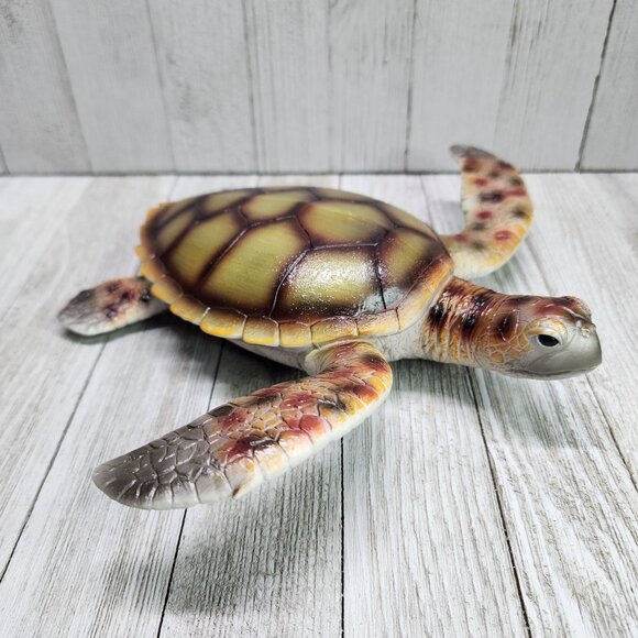 Sea Turtle Squishy Lifelike Animal Toy Action Figure Kids Party Gifts Education - Picture 1 of 11